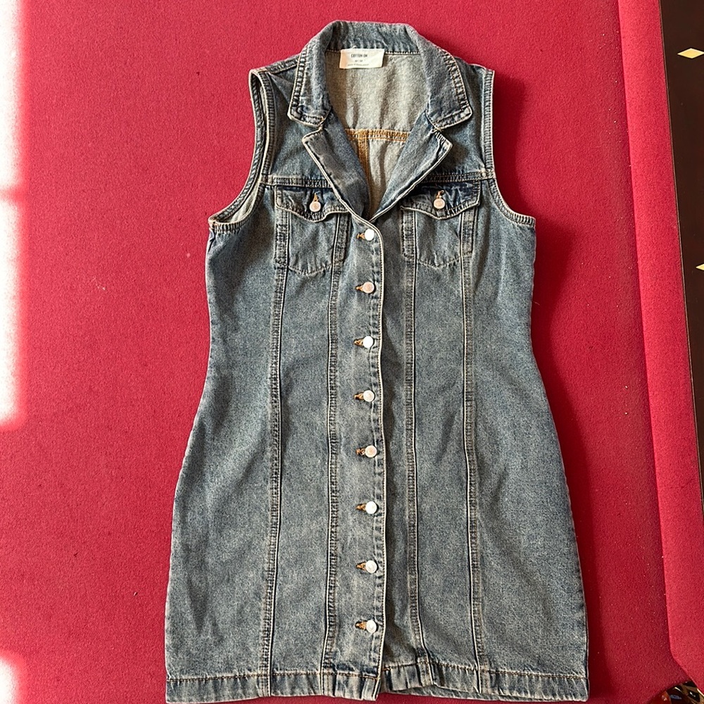 Sleeveless Denim Dress